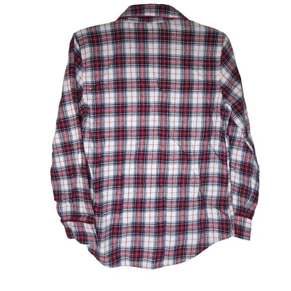 Lauren Ralph Lauren Womens Red Plaid Cotton Pajama Set Size Small 2 Piece PJ - Picture 4 of 6